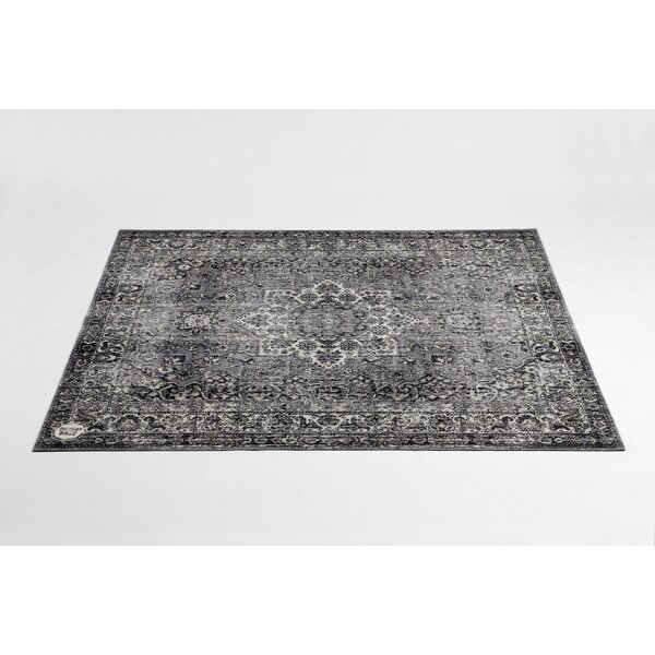 Drum n Base Drum N Base 163cm x 142cm Vintage Persian Club Series, Grey