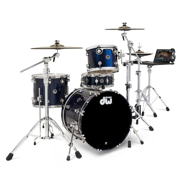 DW Drums DWe Electronic 4-Piece Drum Kit With 3 Cymbals & Hardware