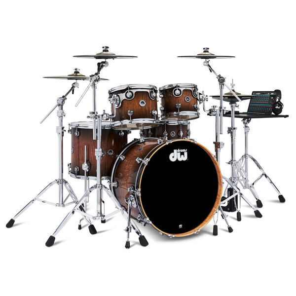 DW Drums DWe Electronic 5-Piece Drum Kit With 4 Cymbals & Hardware