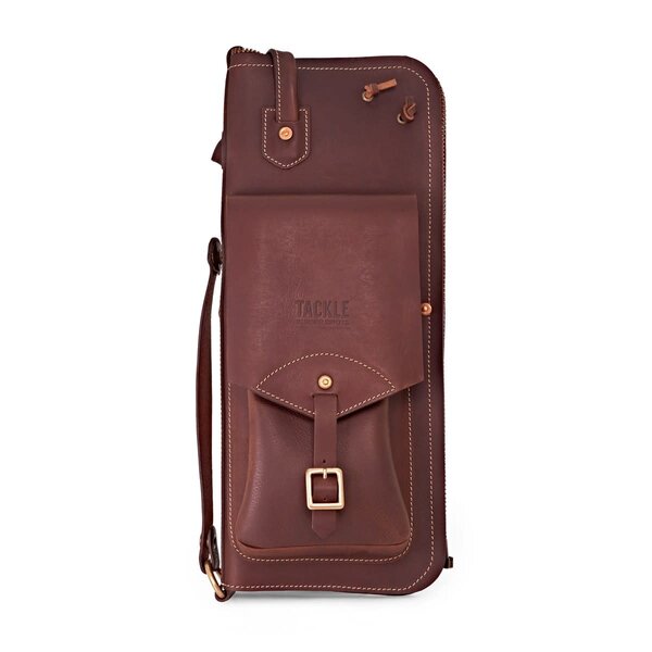 Tackle Tackle Leather Stick Case With Patented Stick Stand, Brown