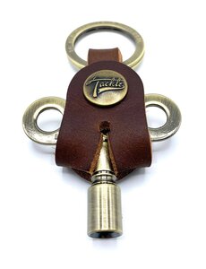 Tackle Tackle Timekeepers Drum Key, Antique Brass