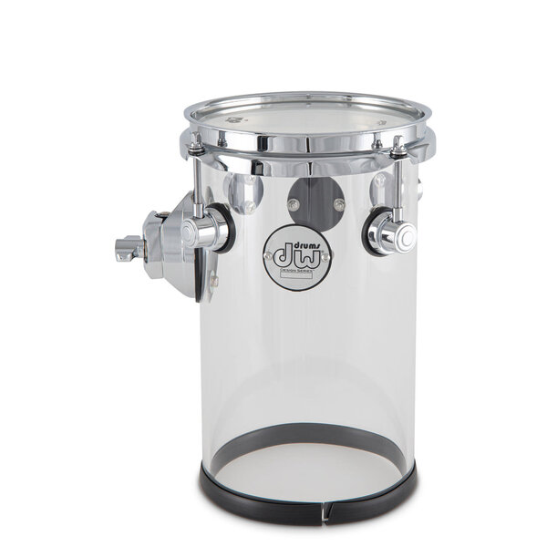 DW Drums DW Design 6" x 10" Acrylic Rata Tom, Clear