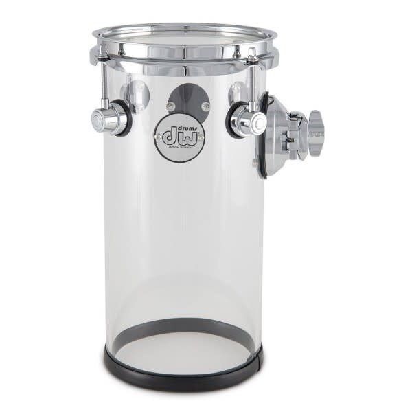 DW Drums DW Design 6" x 12" Acrylic Rata Tom, Clear