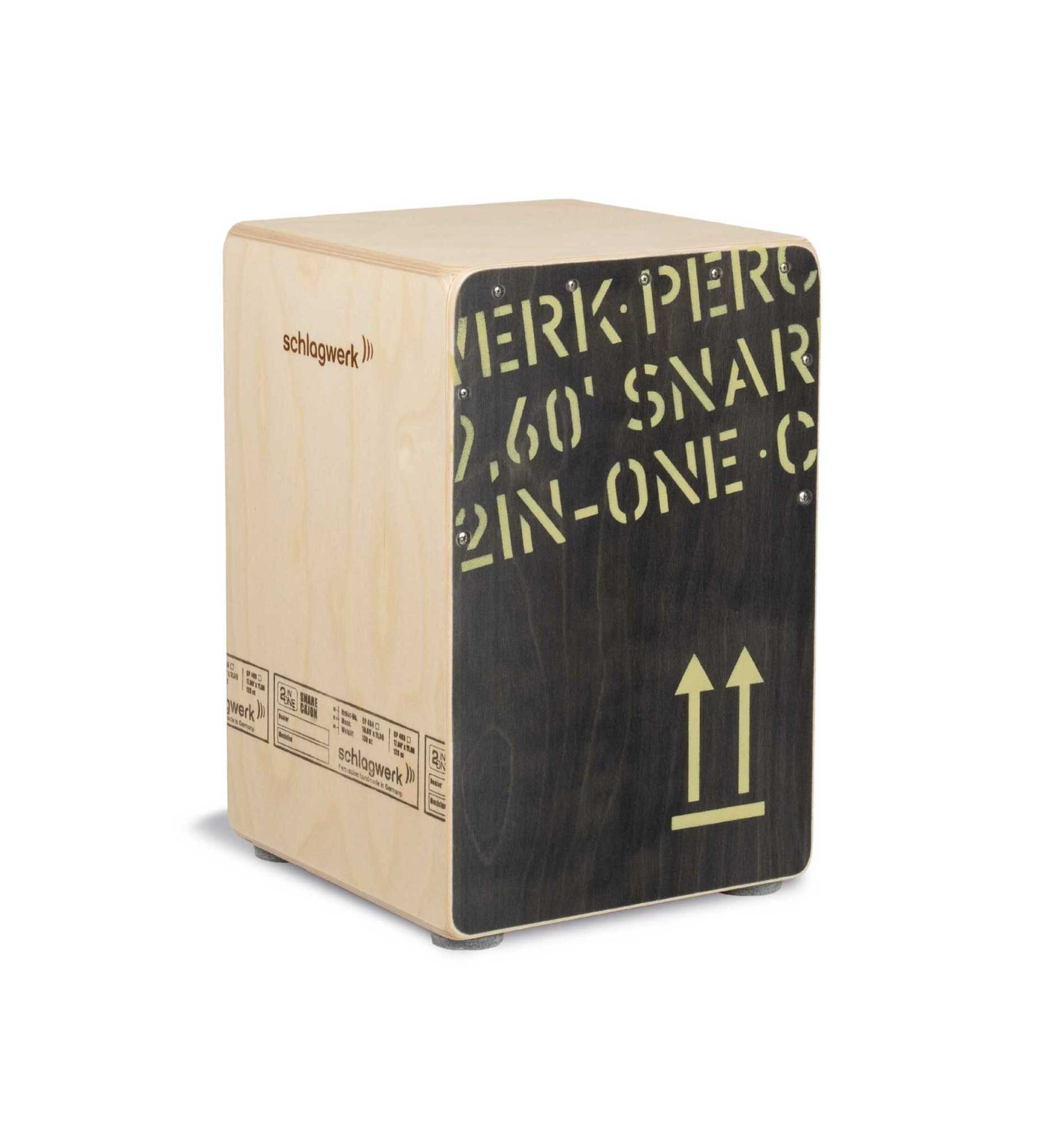 Schlagwerk Cajon 2inOne Black Medium | Graham Russell Drums