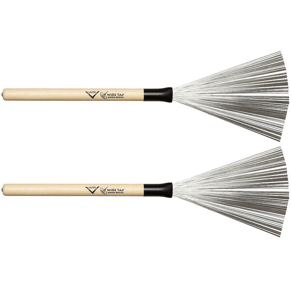Vater Vater Wiretap Wood Tip Drum Sticks Handle Brush