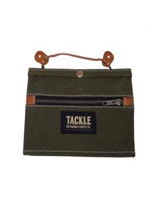 Tackle Tackle Waxed Canvas Gig Pouch, Forest Green