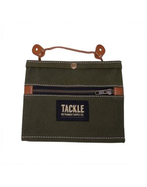 Tackle Tackle Waxed Canvas Gig Pouch, Forest Green