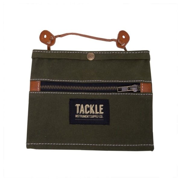 Tackle Tackle Waxed Canvas Gig Pouch, Forest Green