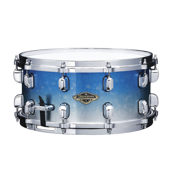 Tama Tama Starclassic Walnut Birch 14" x 6.5" Snare Drum, Molten Blue Ice Fade