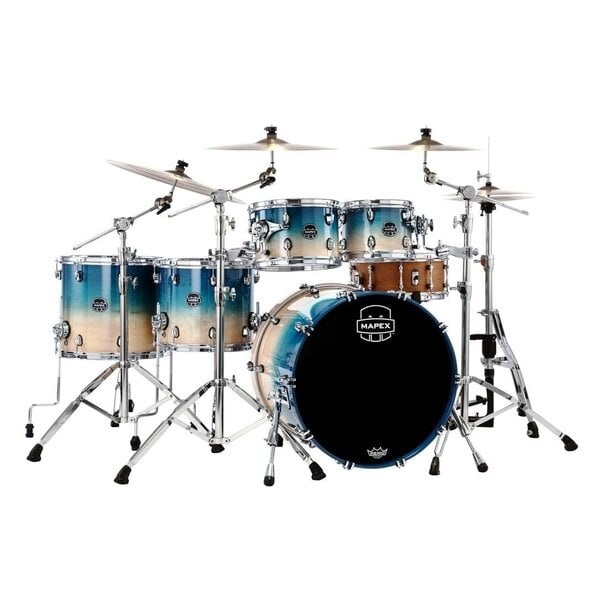 Mapex Mapex Saturn 22" Classic Rock Fusion Drum Kit Aqua Fade