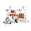 Mapex Mapex Mars 18" Maple Drum Kit Gloss Amber