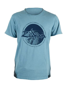 Zildjian Zildjian Limited Edition Cotton Graphic T Shirt, Blue Medium