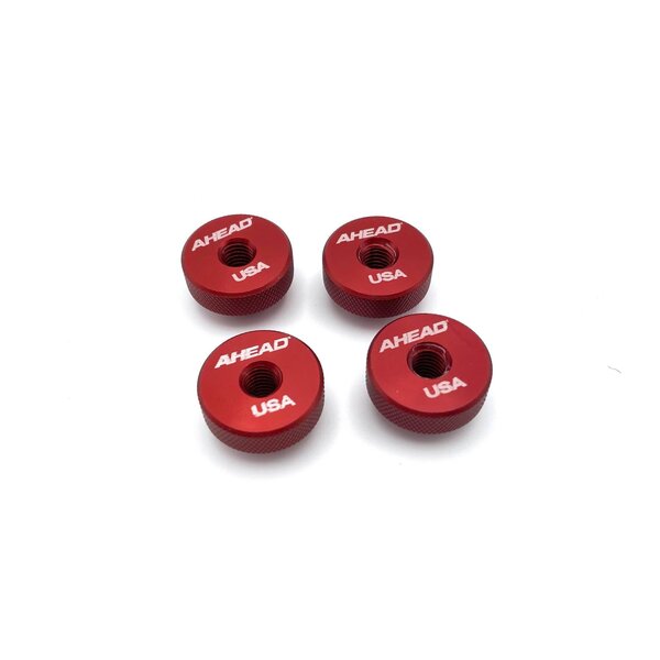 Ahead Ahead Speed Nut Cymbal Toppers 4 Pack – Red