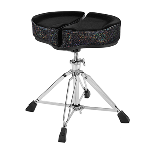 Ahead Ahead Spinal G Saddle Black Cloth Top/Black Sparkle Sides – 4 Leg Base
