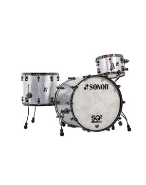 Sonor Sonor SQ2 22" Medium Birch Drum Kit, Silver Sparkle w/Black Hardware