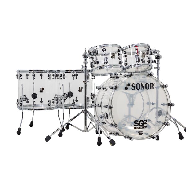 Sonor Sonor SQ2 22" Acrylic Drum Kit, Clear