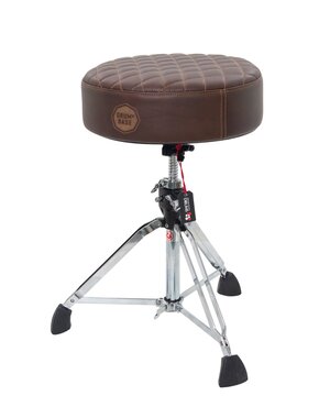 Drum n Base Drum n Base Full Grain Leather Drum Throne, Brown