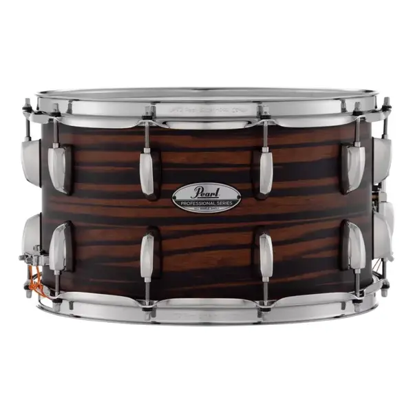 Pearl Pearl Professional Series 14" x 8" Maple Snare Drum, Matte Mocha Swirl