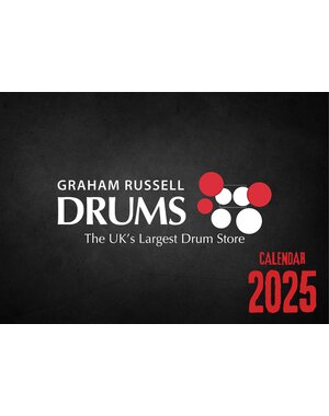 Graham Russell Drums Graham Russell Drums A4 Photo 2025 Wall Calendar