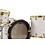 SJC Providence 22" Drum Kit, White Marine Pearl w/Gold Hardware