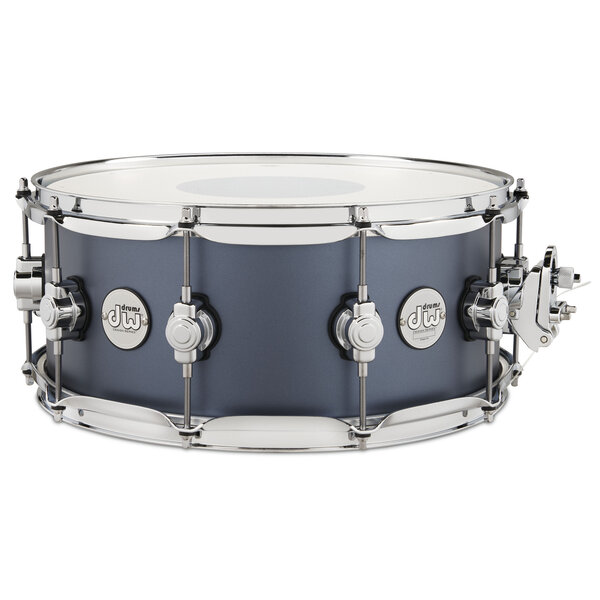 DW Drums DW Design Series 14" x 6" Maple Snare Drum, Blue Slate