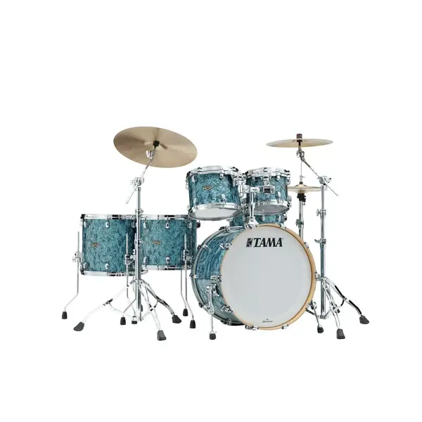 Tama Tama Starclassic 22" Walnut Birch Drum Kit, Turquoise Pearl