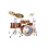 Sonor Sonor Signature 150th Anniversary 22" Beech Drum Kit, Bubinga High Gloss Lacquer w/Gold Fittings