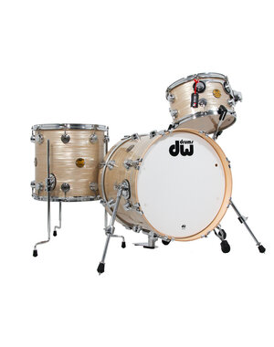 DW Drums DW Jazz Series 18" Maple Gum Drum Kit, Creme Oyster