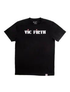 Vic Firth Vic Firth Black Logo T-Shirt, Medium
