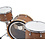 Craviotto Craviotto Walnut 24" Drum Kit, Natural w/Walnut Inlay