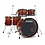 Tama Tama Starclassic 22" Walnut Birch Drum Kit, Vermillion Bosse Fonce Fade
