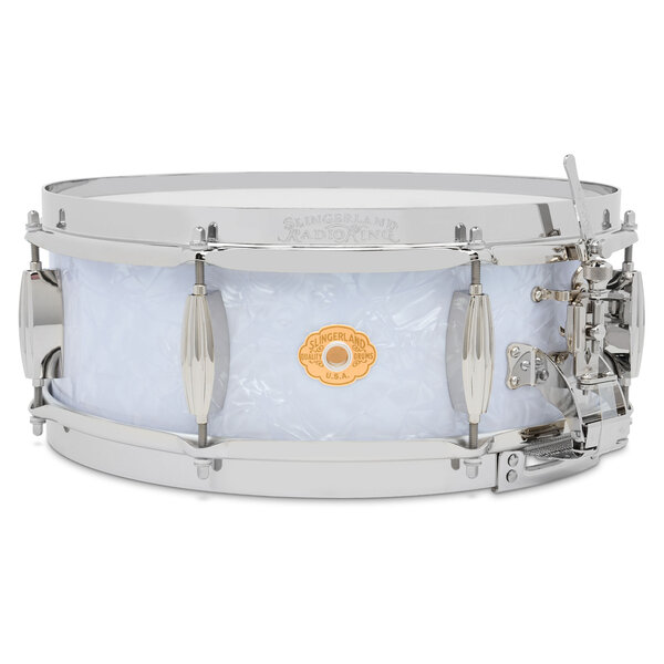 Slingerland Slingerland Radio King 14" x 5" Limited Edition Snare Drum, White Marine Pearl