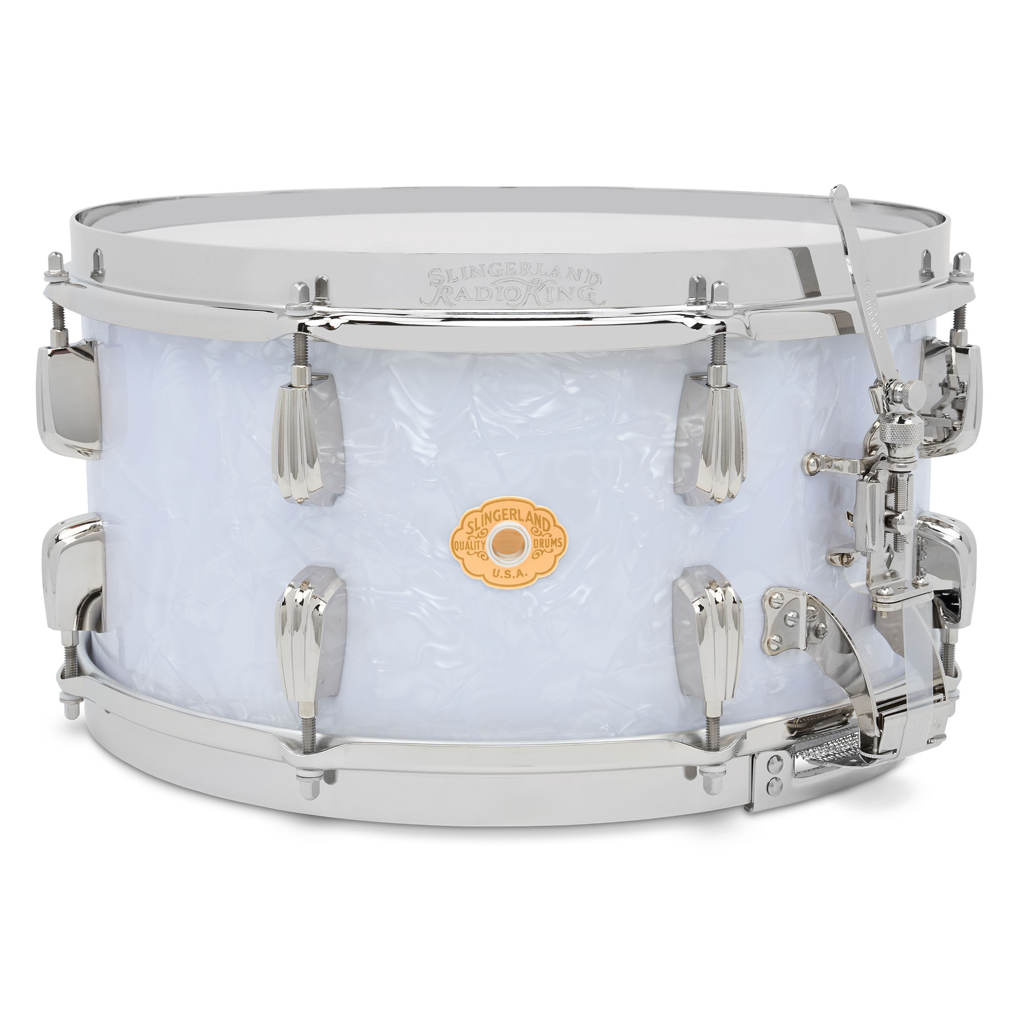 Slingerland Radio King Snare White Marine Pearl | Graham Russell