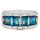 Slingerland Slingerland Radio King 14" x 5" Limited Edition Snare Drum, Blue & Silver Lacquer