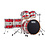 Natal Natal Originals 22" Maple Drum Kit, Red/Silver Sparkle Lacquer