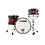 Sonor Sonor SQ2 18" Medium Birch Drum Kit, Black to Red Burst over African Marble