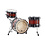 Sonor Sonor SQ2 18" Medium Birch Drum Kit, Black to Red Burst over African Marble