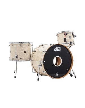 DW Drums DW Collectors Black Badge 22" Maple Drum Kit, Vintage Marine Pearl