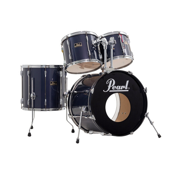 Pearl Pearl Export 22" Drum Kit, Dark Blue Wrap