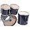 Pearl Pearl Export 22" Drum Kit, Dark Blue Wrap