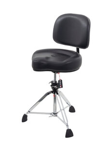 Roc n Soc Roc n Soc Black Vinyl Cycle w/Backrest & Gibraltar Base Stool