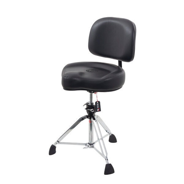 Roc n Soc Roc n Soc Black Vinyl Cycle w/Backrest & Gibraltar Base Stool