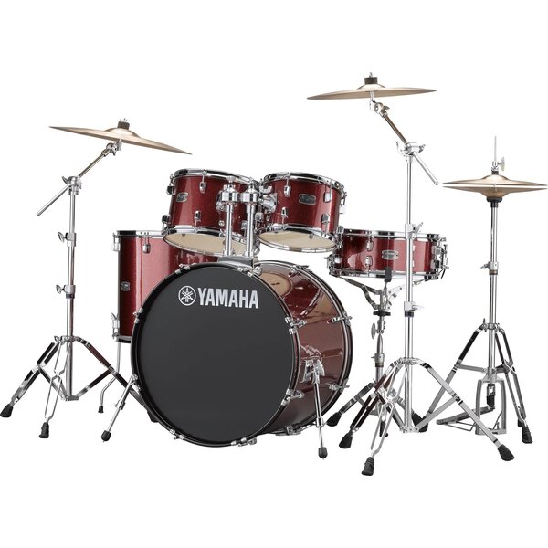 Yamaha Yamaha Rydeen 22" Rock Fusion Drum Kit, Burgundy Glitter