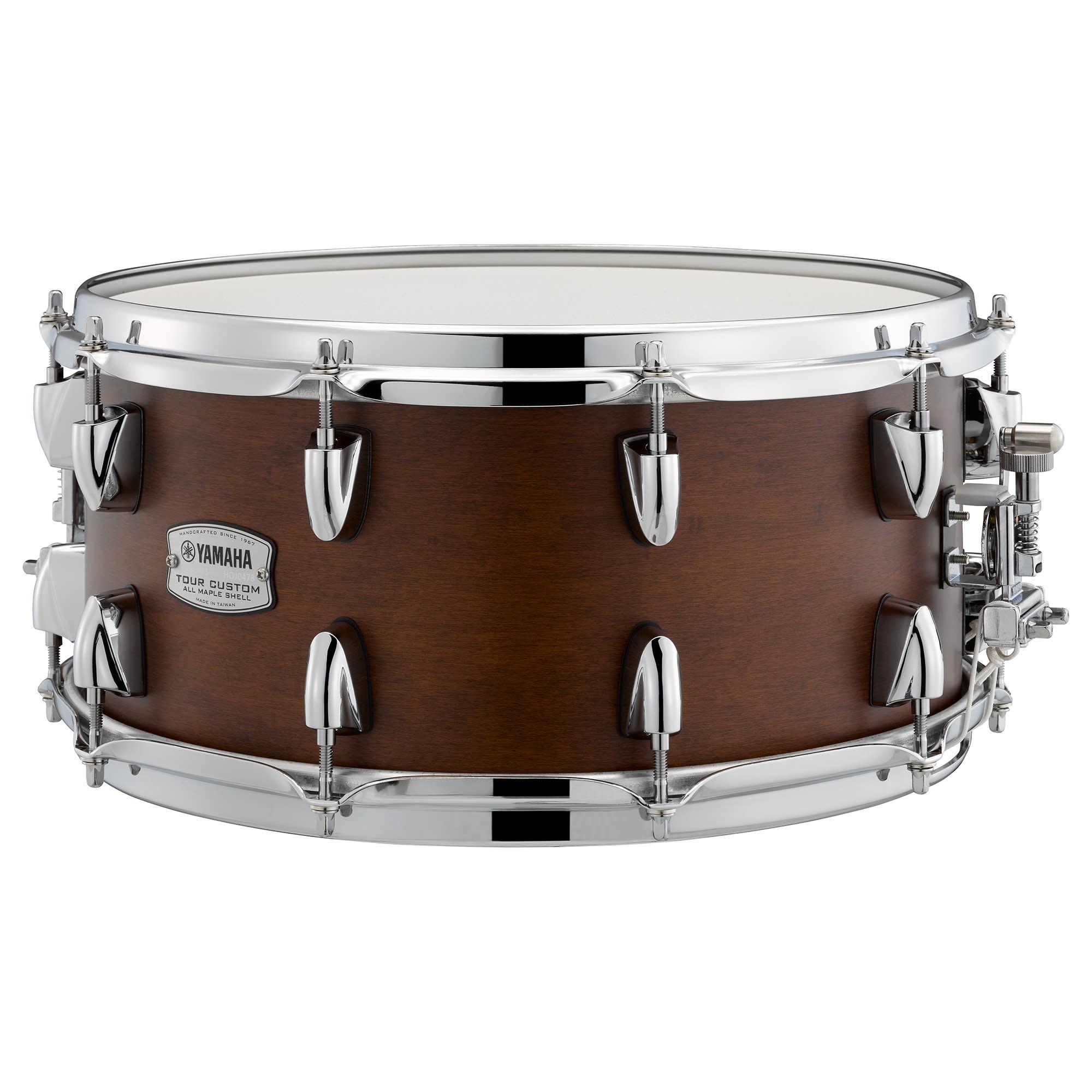 Snare Custom 6インチ Yamaha Tour Custom 14x6.5 Snare Chocolate Satin | Graham Russell