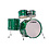 Yamaha Yamaha Absolute Hybrid Maple 22" Drum Kit, Jade Green Sparkle