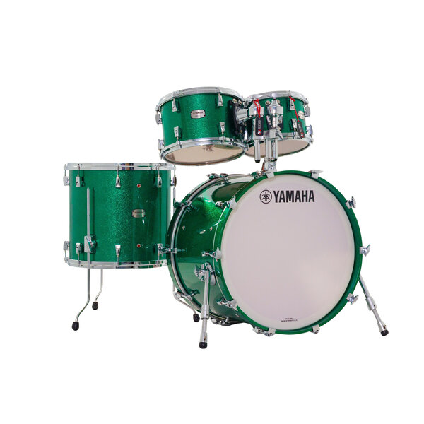 Yamaha Yamaha Absolute Hybrid Maple 22" Drum Kit, Jade Green Sparkle
