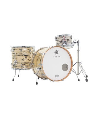 Sakae Sakae Trilogy 22" Drum Kit, Mint Oyster