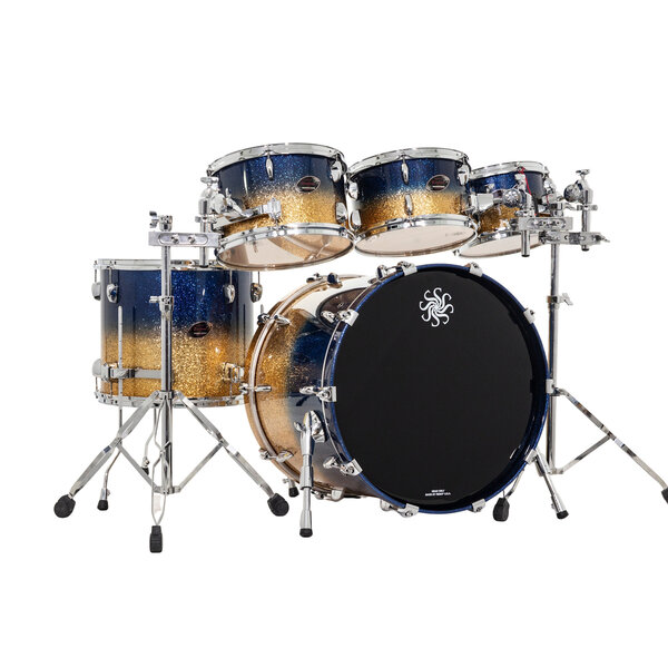 Sakae Sakae Evolved 22" Maple Drum Kit, Lazurite Gold
