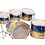 Sakae Sakae Evolved 22" Maple Drum Kit, Lazurite Gold