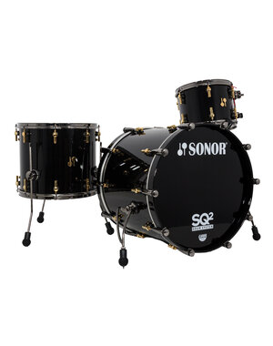 Sonor Sonor SQ2 22" Maple Drum Kit, Jet Black Lacquer